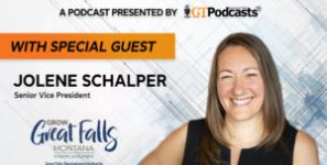 Great Falls Community Podcast cover art featuring Jolene Schalper